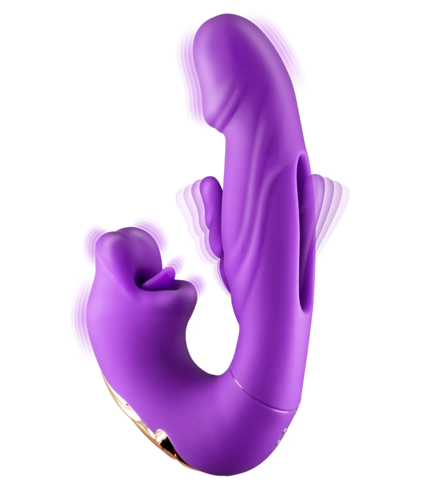 Vibromasseur rabbit 3-en-1 à triple stimulation Kissy - CC531055020120